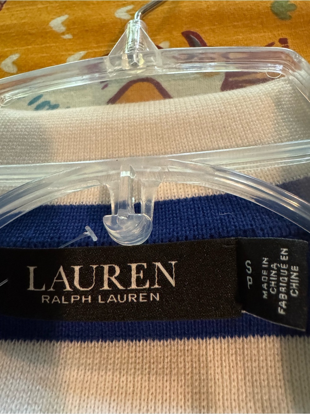Lauren Ralph Lauren knit cobalt blue and white blazer - Picture 5 of 5